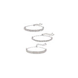 Pulseras Juego de joyas de plata de ley pulseras bolo