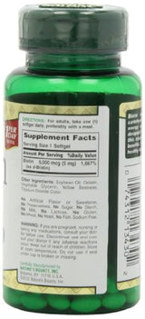 Nature 's Bounty, biotina de súper potencia, 5000 mcg, 72 unidades (60 + 12 bonos), 13430, paquete de de 2, Con, 2