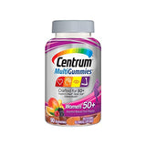 Centrum MultiGummies Gummy Multivitamina para mujer 50 Plus, con vitamina D3, B6 y B12, suplemento multivitamina/multimineral – 90 unidades