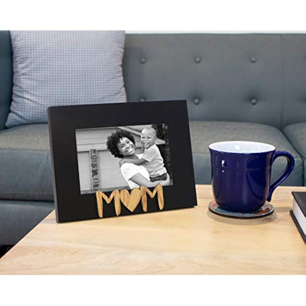 regalo fotográfico para madre, familia, pantalla en la mesa