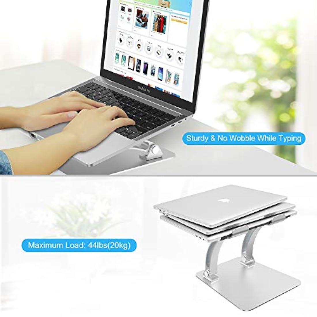 Nulaxy -Soporte ergonómico ajustable para ordenador portátil