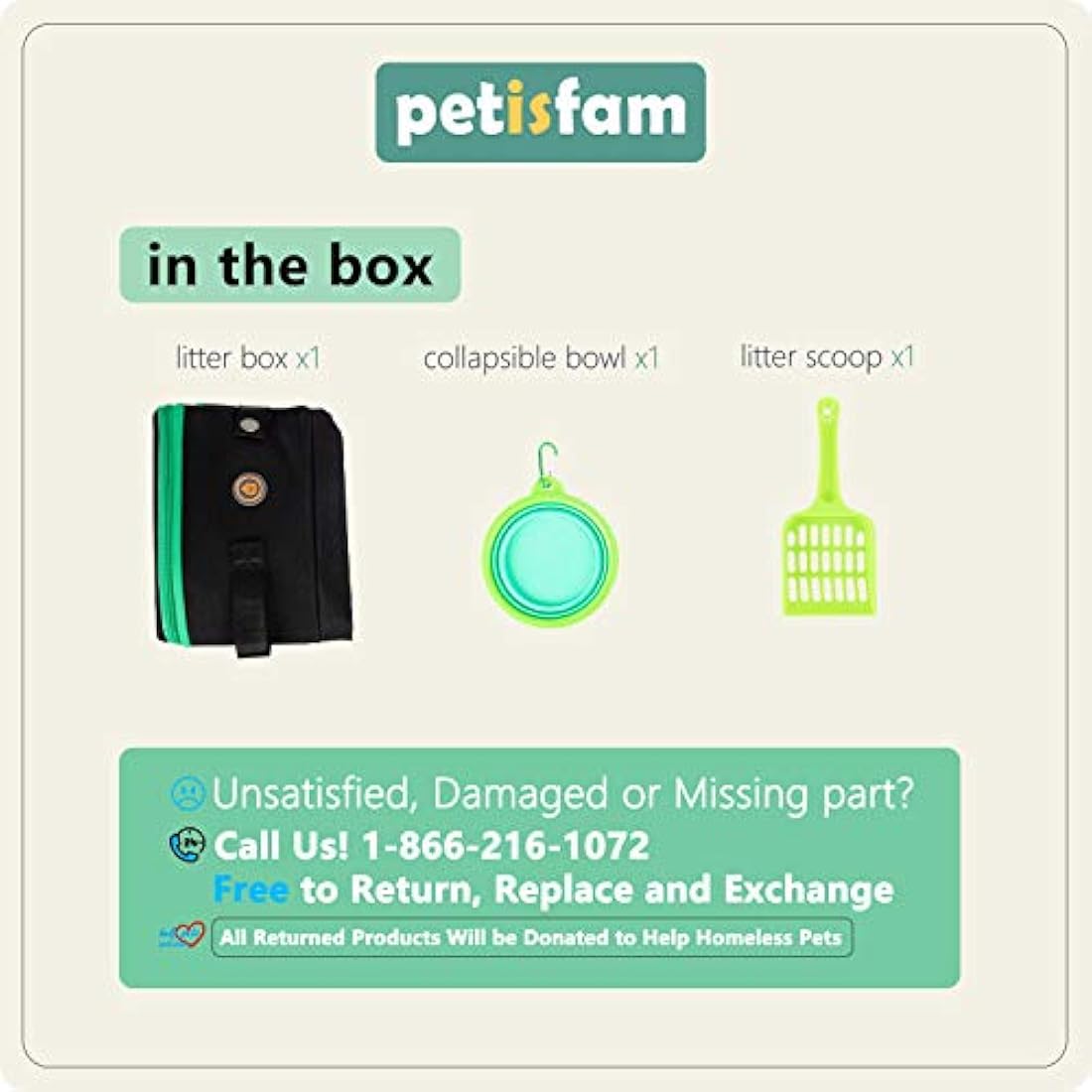 Caja de arena portátil para gatos