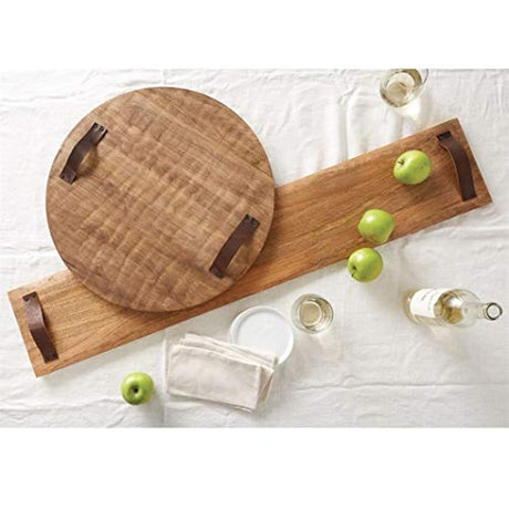 Tabla redonda de madera de gran tamaño