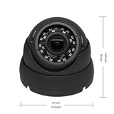 Cámara de seguridad, visión nocturna, Interior/exterior, color negro