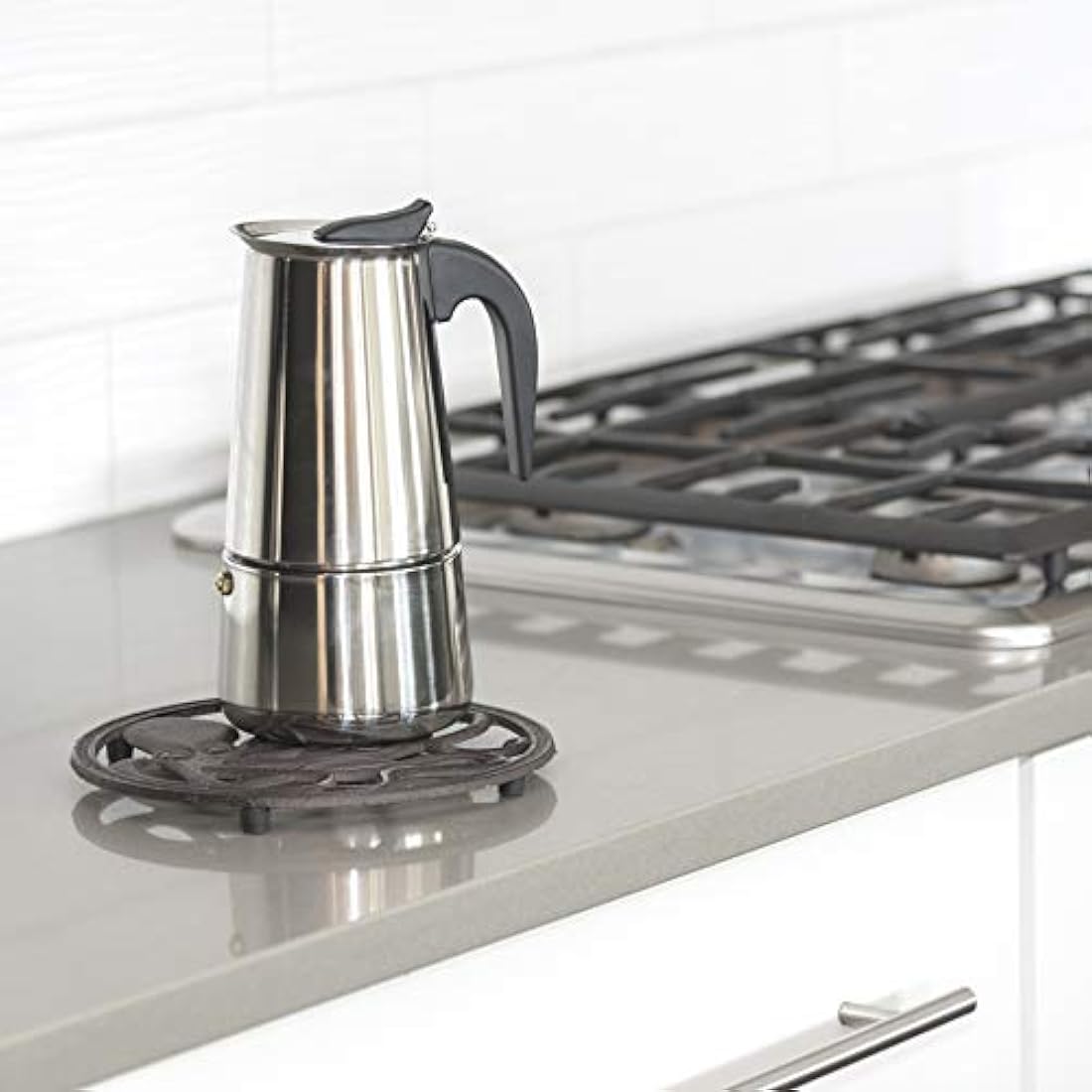 soporte hierro fundido para platos calientes