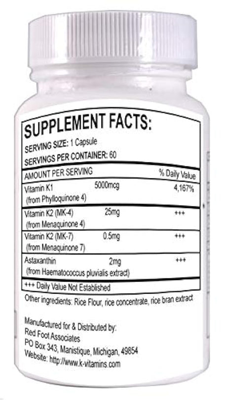 koncentrated K, todos los multi-vitamin naturales K Cápsulas