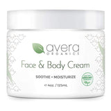 Avera Organics - Crema facial y corporal, Blanco