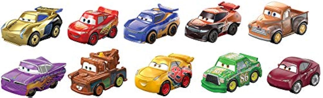 Cars Mini Racers Derby Racers Series 10-Pack,
