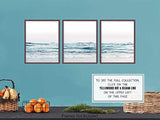 Impresión de arte de pared sin marco de las olas del mar