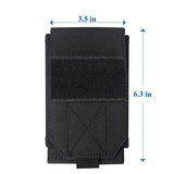 Funda táctica negra Molle para teléfono celular.