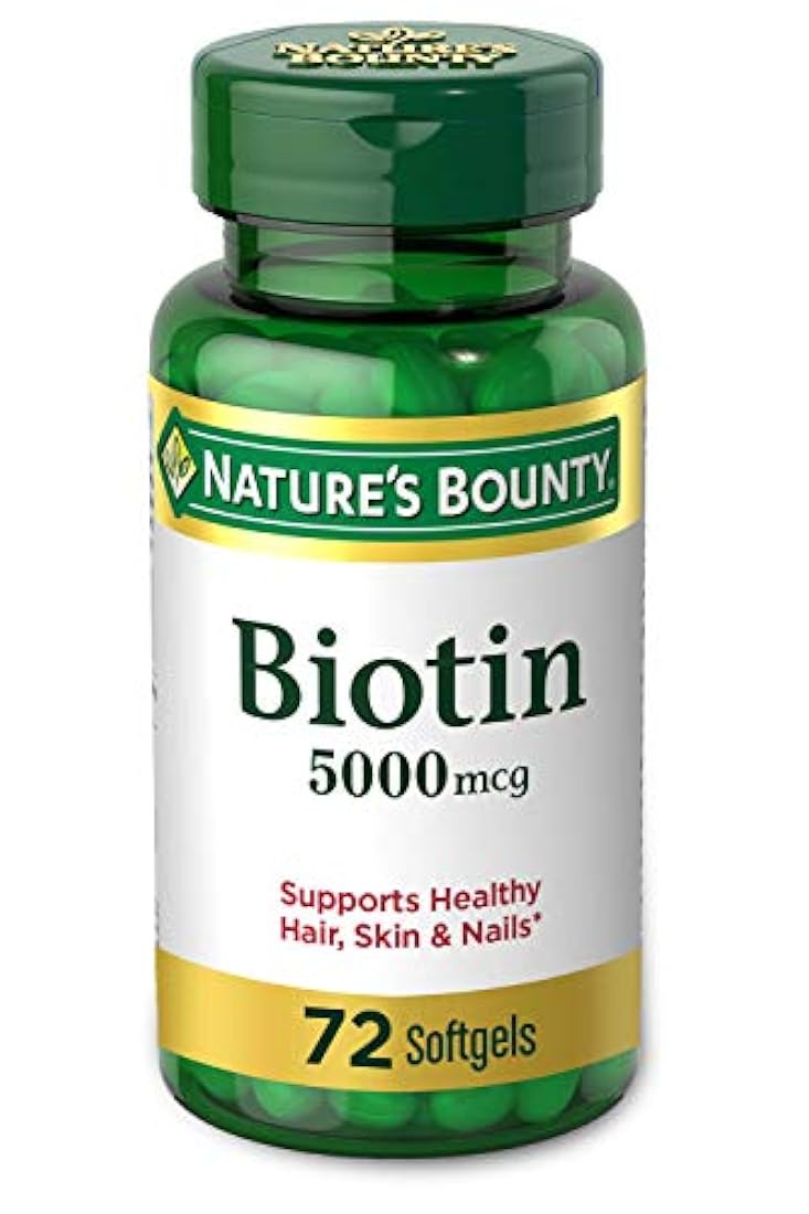 Cápsulas blandas Natures Bounty Biotin, 0,00018 oz, NATURES955906, 1, 1