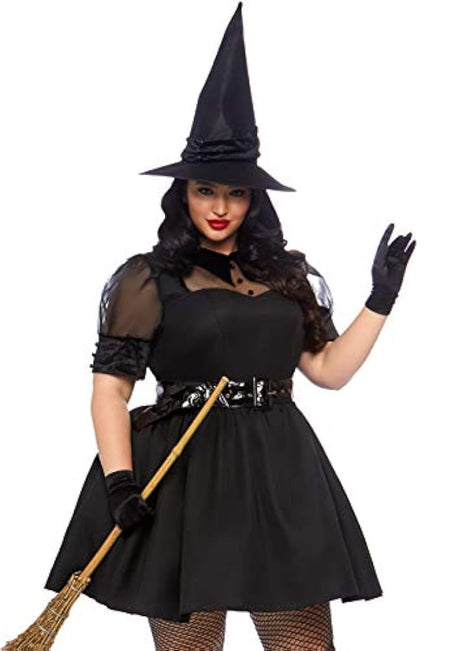 Disfraz de Halloween de bruja hechicera clásica Leg Avenue