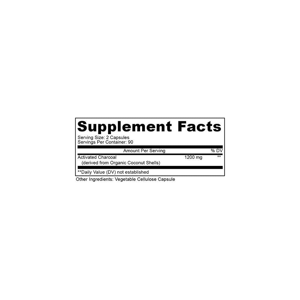 Suplementos Alimenticios Carbón de coco activado