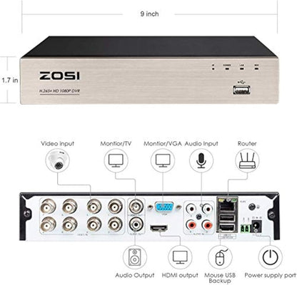 ZOSI - Sistema de cámara de seguridad