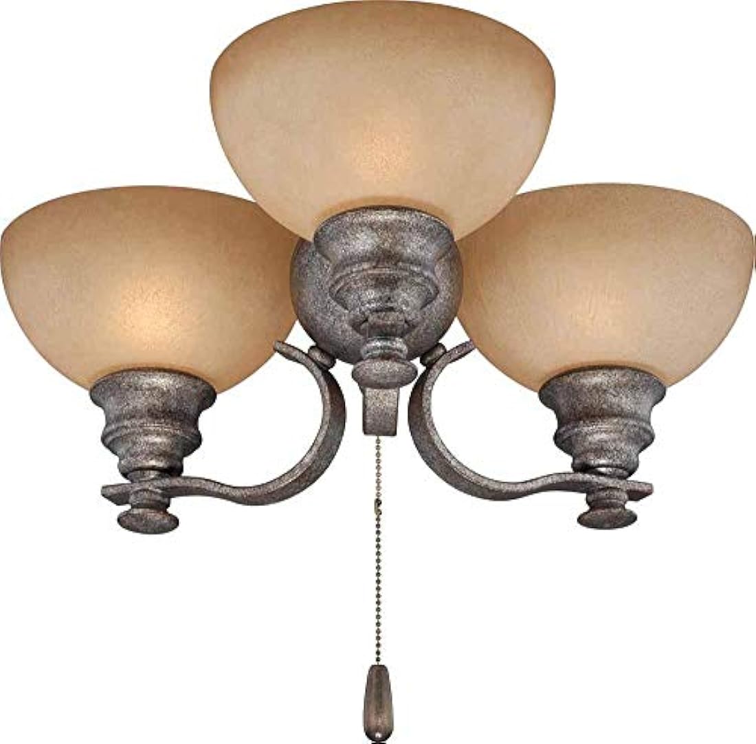 Cadena para ventilador de techo, de madera de nogal