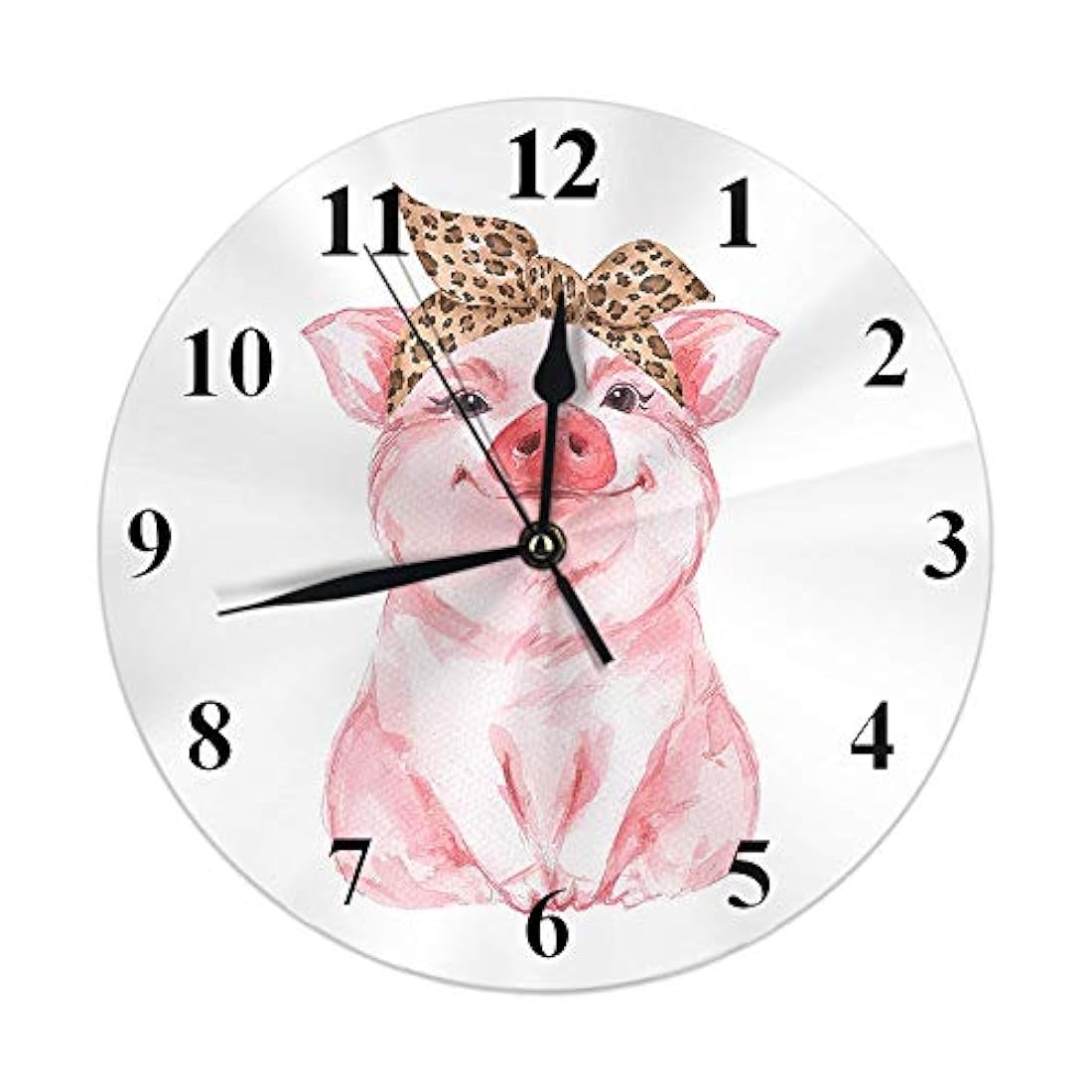 Reloj de pared con diseño de animales de granja divertido