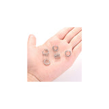 Aretes de acero inoxidable sin perforación para mujeres