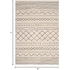 Alfombra de área Shag, diseño marroquí, fácil cuidado, modelo ASG741A