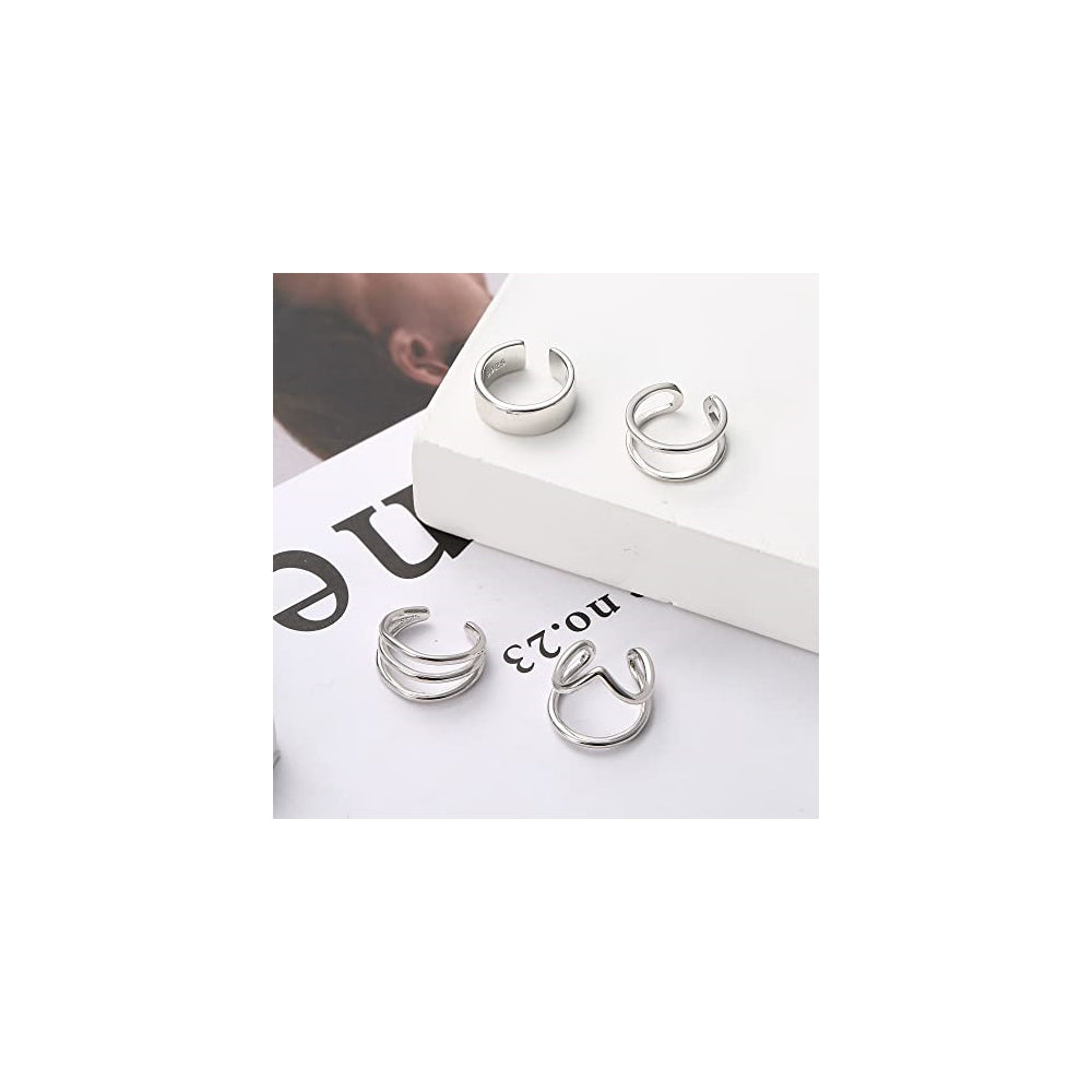 Aretes de plata de ley para mujer plateados