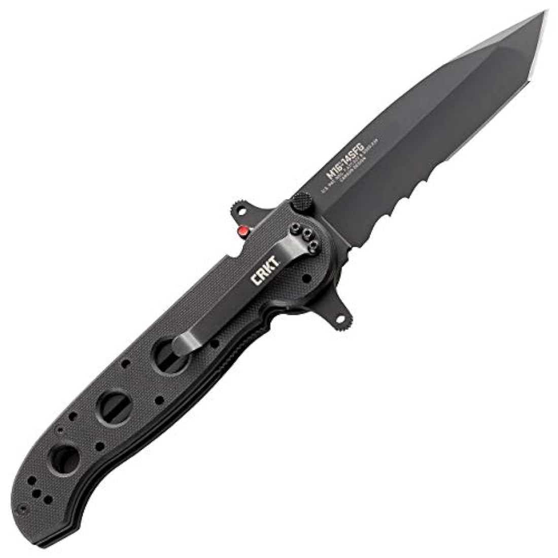 cuchillo plegable para fuerzas especiales con hoja dentada