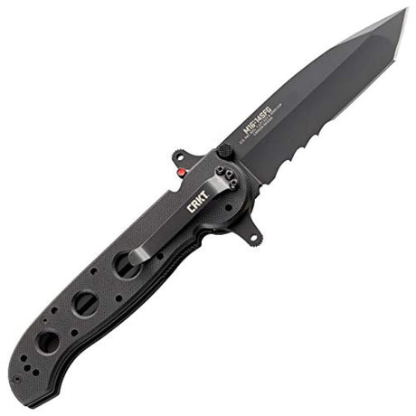 cuchillo plegable para fuerzas especiales con hoja dentada