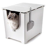 Modkat - Caja de arena con cuchara y forro reutilizable