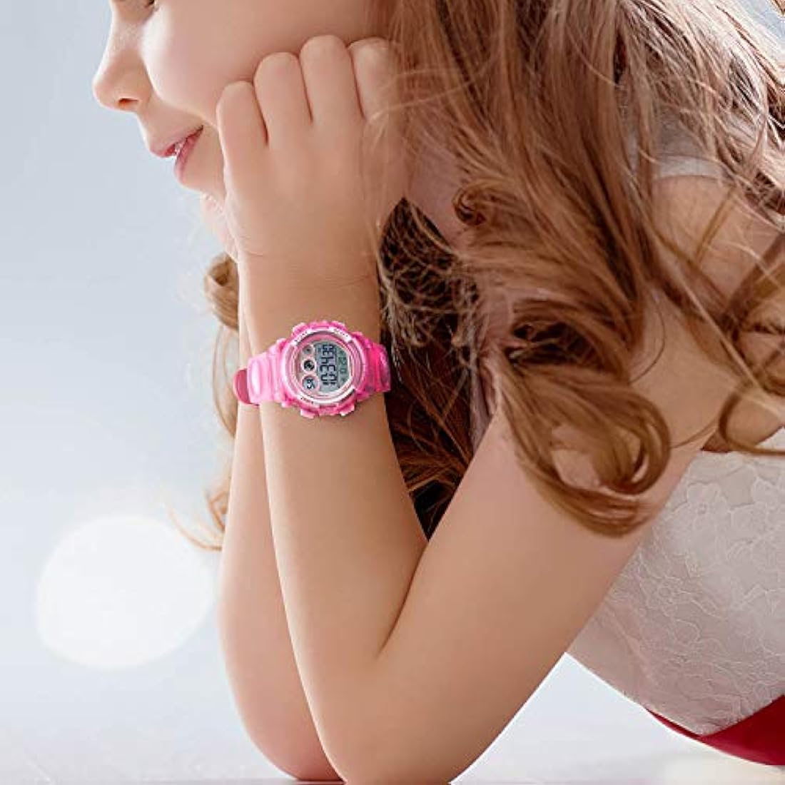 Reloj digital deportivo  niños y niñas,resistente al agua