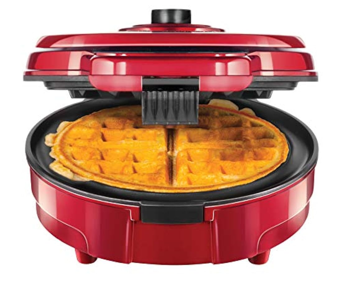 Chefman - Waffle belga antidesbordamiento, , , Rojo