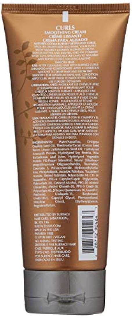 Superficie rizos de pelo alisar crema, 7 fl.