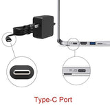 Cargador USB tipo C de 45 W para Lenovo Chromebook 100e 300e 500e C330 C340 S330 S330 S340, ThinkPad T480 T480s T580 T580s L480 L580 E480 E580 Yoga 910 910-13 USB-C Laptop Tipo-C Cable adaptador de fuente de alimentación