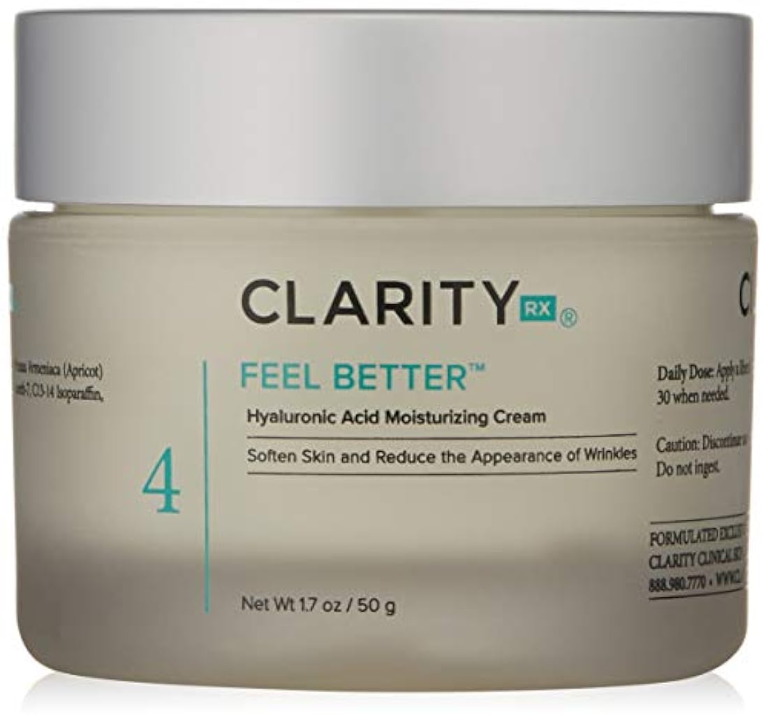 sentirse mejor ácido hialurónico Hidratante Crema, 2 oz