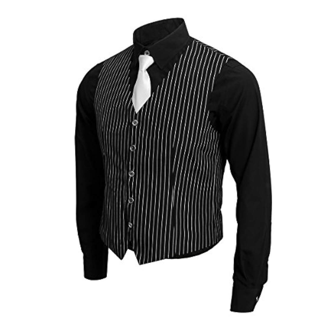 Disfraces disfraz de gángster, chaleco y corbata de los años