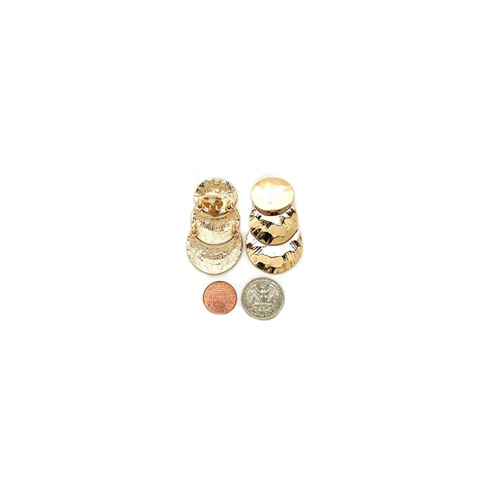 Aretes colgantes geométricos de gran tamaño para mujeres