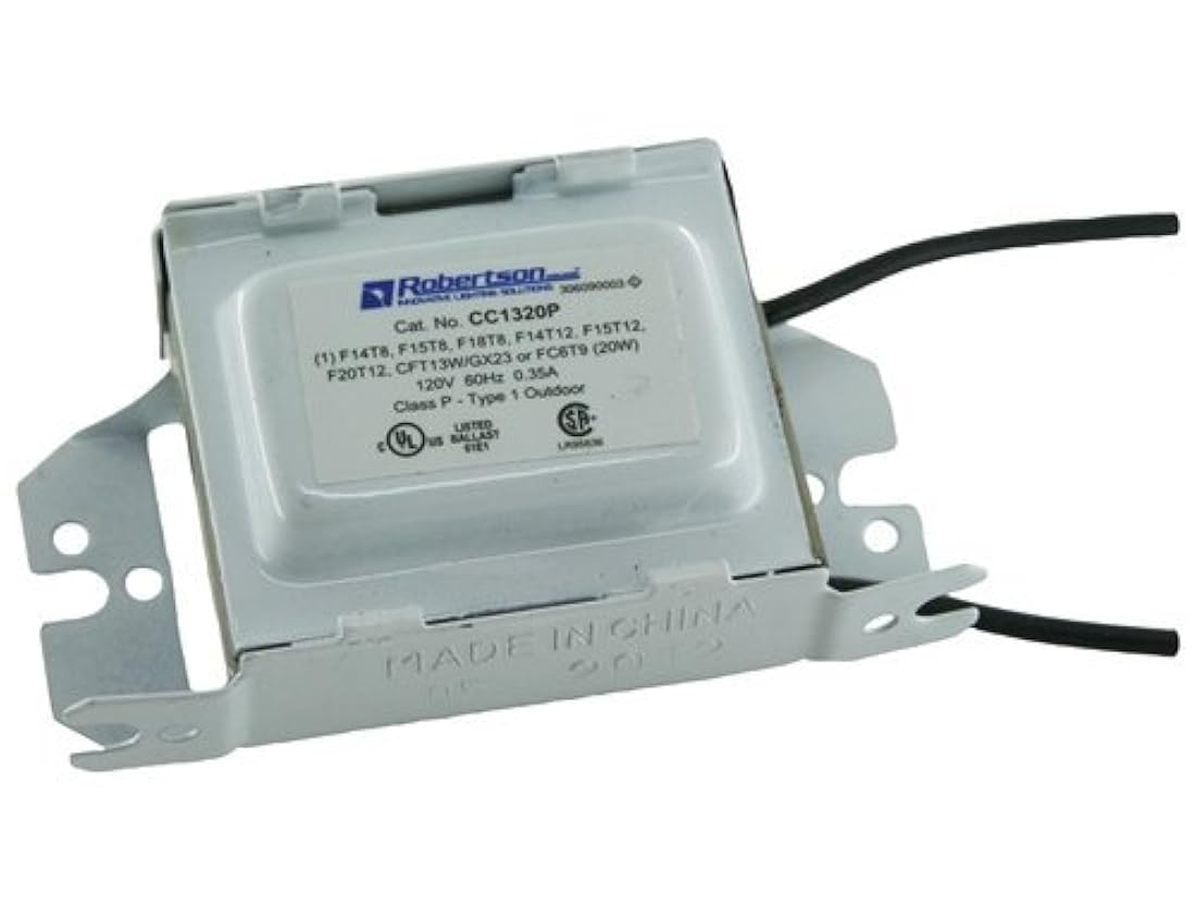 Balasto fluorescente para 1 lámpara Robertson 120 Vac