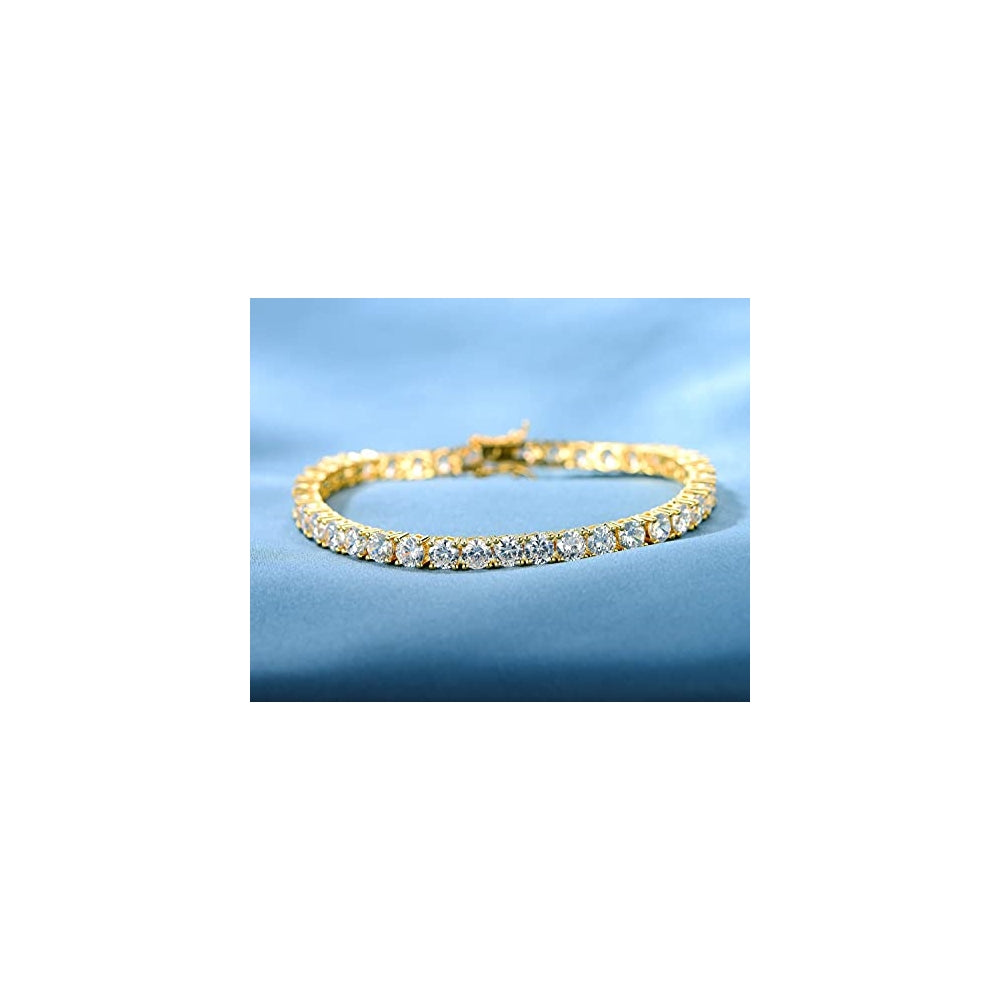 Pulseras y tobilleras de oro para hombres y mujeres chapadas