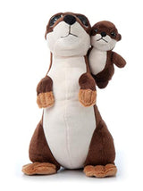 Peluche diseño de nutrias 11.0in, marrón, The Petting Zoo