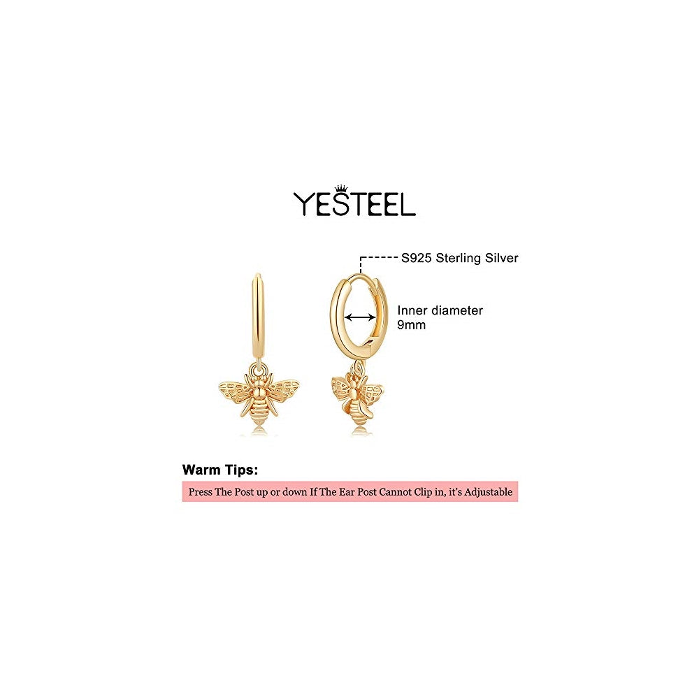 Aretes de aro estilo arracada de plata hipoalergénicos