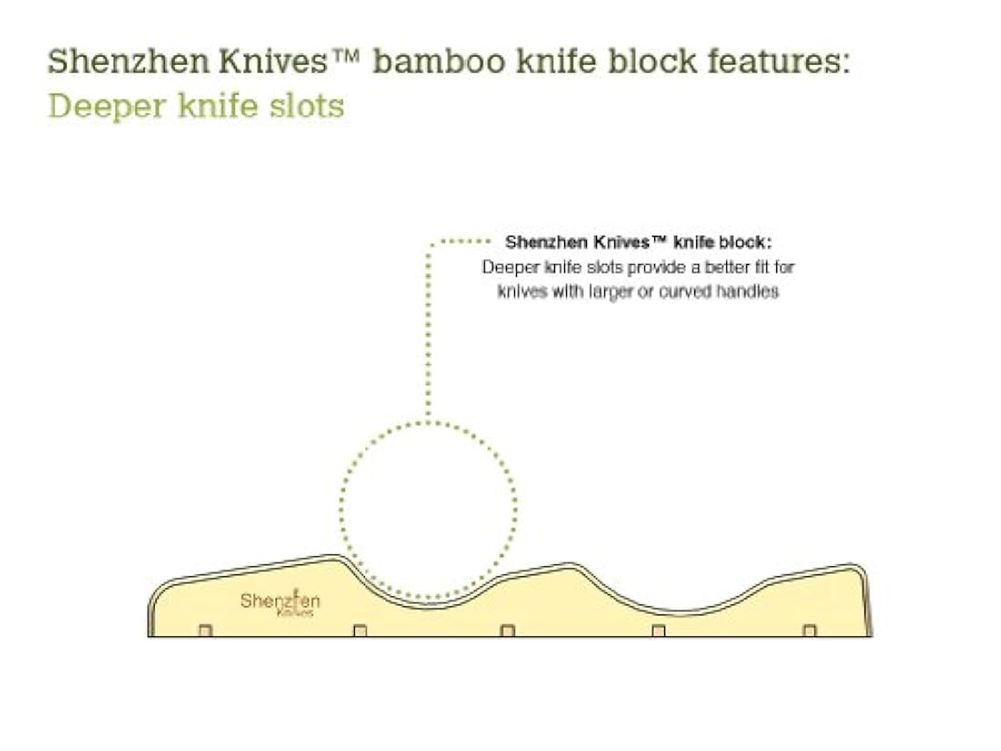 Taco para cuchillos de bambú 10-15 piezas - Shenzhen Knives