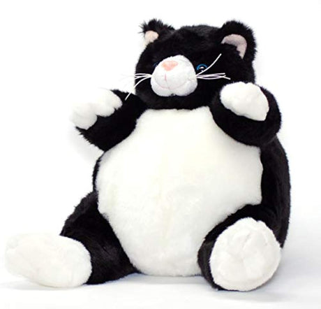 Blanco y Negro Gato Peluche 9 alta  Unipak