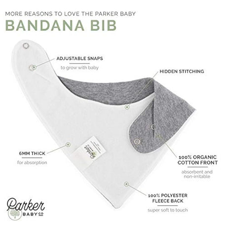 Parker Baby Bandana Drool Bibs  Pack de 8 baberos para niños