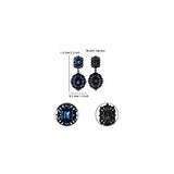 Aretes colgantes de araña con clip para mujer