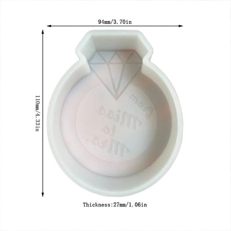 Mold de silicona para frescos de auto aroma y resina diamante