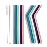 Juego de 12 pajitas de silicona para vasos de 30 oz y 20 oz