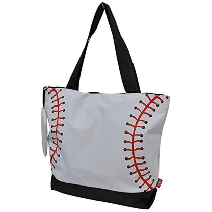 Bolsa de lona con estampado de béisbol