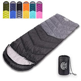 Flantree Saco de dormir para 4 estaciones para adultos y niños, para camping, senderismo, viajes, clima cálido y fresco, ligero e impermeable con bolsa de compresión, actividades en interiores y exteriores