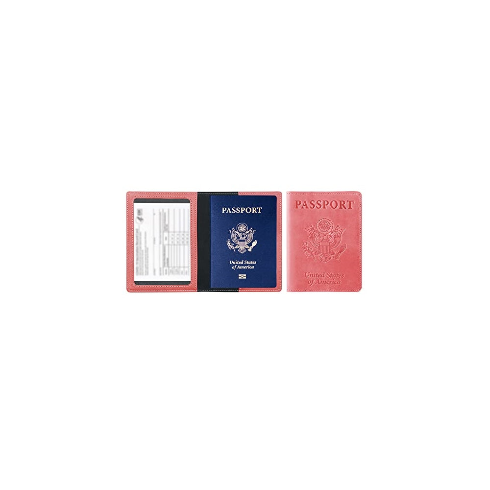 Porta Documentos y Tarjetas de piel sintética rosado