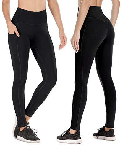 Heathyoga - Leggings de invierno con forro polar mujer