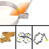 Juego de 8 moldes para huevos fritos antiadherentes