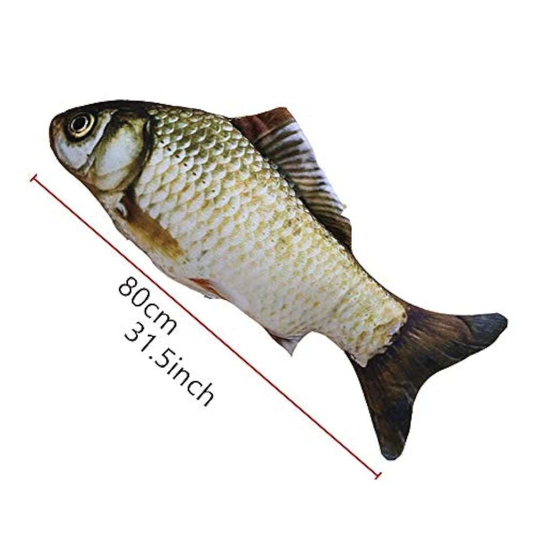 Juguete de peluche con simulación gigante de peces
