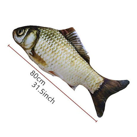 Juguete de peluche con simulación gigante de peces
